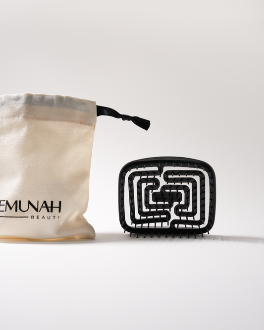 Scalp Stimulation Exfoliation, Detangling Brush with Dust Bag