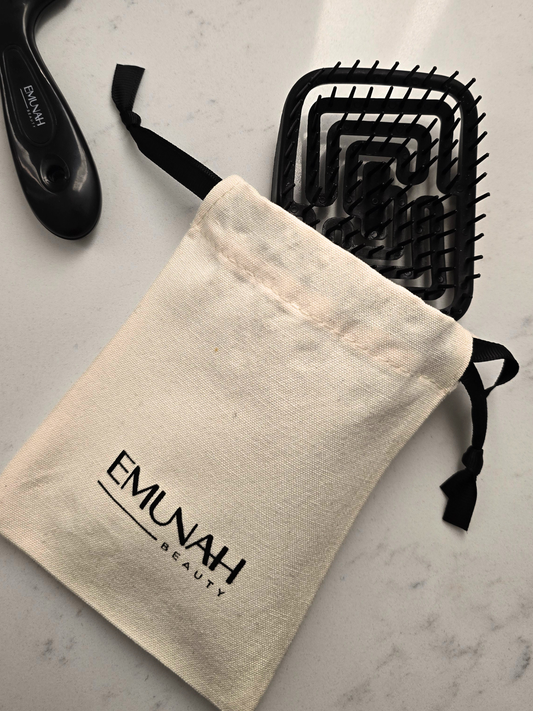 NEW Scalp Stimulation Exfoliation, Detangling Brush with Dust Bag